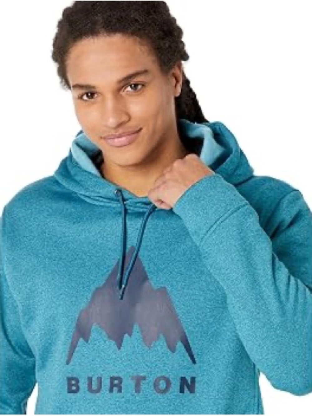 Burton Teal Pullover Hoodie with Mountain Logo (NWOT) Teal, Size XXL